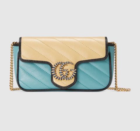 Túi xách nữ GUCCI* marmont da bò mềm phối màu đẹp sang cao cấp