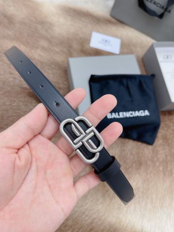 Belt nữ BALENCIAGA* mặt logo dây da bò lỳ mềm đẹp SIÊU CẤP bản 2cm 3cm 3,5cm