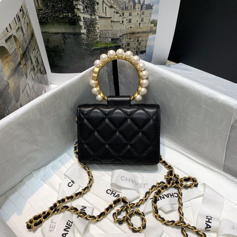 Túi xách nữ chanel* mini 12cm da cừu quai ngọc SIÊU CẤP