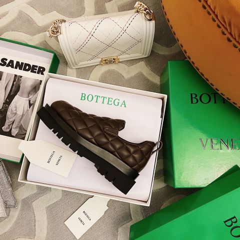 Giày nữ BOTTEGA* VENETA* cao 5cm da bò trần trám đẹp cao cấp