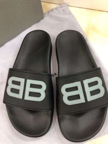 Dép nam nữ BALENCIAGA* quai cao su Logo nhựa dạ quang phát sáng đẹp