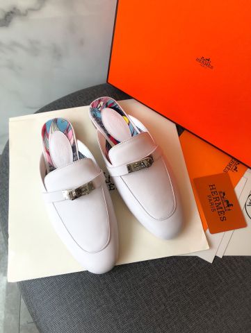 Sục nữ Hermes* đế hoạ tiết da bò mềm khoá bạc đẹp sang nhiều màu