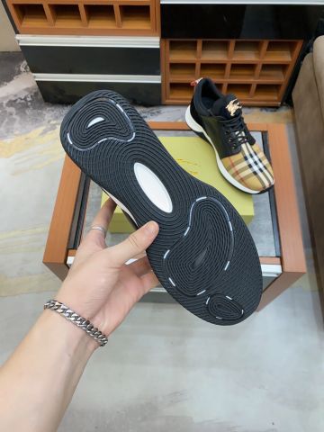 Giày thể thao nam Burberry* da bò phối kẻ đẹp cao cấp