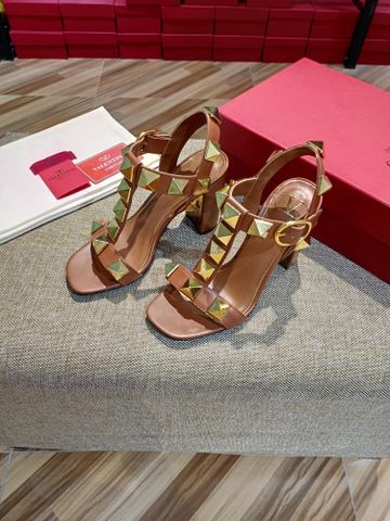 Sandal cao gót VALENTINO* gót vuông cao 9,5cm