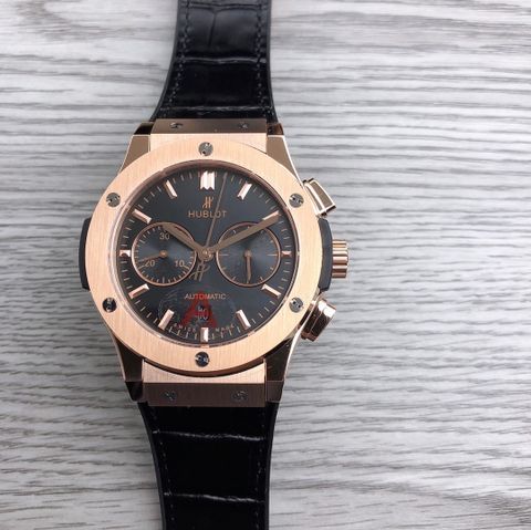 Đồng hồ nam Hublot* máy cơ dây cá sấu case 44mm VIP 1:1