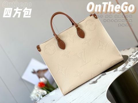 Túi xách nữ LV* onthego size 41cm da bò dập Monogram đẹp sang SIÊU CẤP