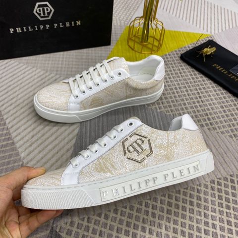 Giày nam buộc dây PHILIPP* PLEIN* da lỳ hoạ tiết nhiều màu đẹp