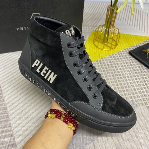 Giày nam buộc dây PHILIPP* PLEIN* da lộn viền da lỳ đẹp