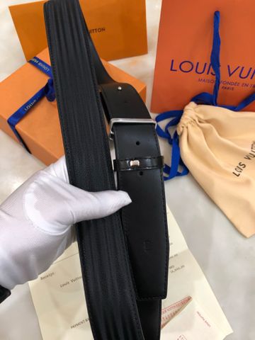 Belt nam LV* dây da bò siêu mềm mặt bạc đẹp sang lịch lãm cao cấp