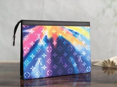 Clutch LV* nam nữ Virgil* Abloh* Pochette Voyage size 27cm