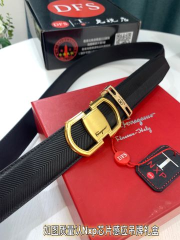 Belt nam SALVATORE* dây da nhám bản 3,5cm