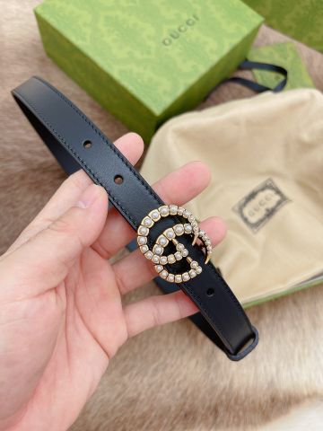 Belt nữ GUCCI* mặt ngọc đẹp cao cấp