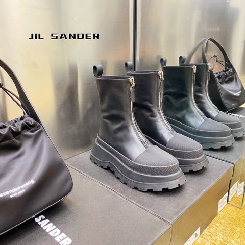 Boot cổ lỡ JIL SANDER* kéo khoá đế 5,5cm đẹp SIÊU CẤP