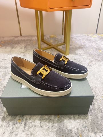 Giày slip on nam Tom* Ford* da lộn khoá vàng đẹp sang SIÊU CẤP