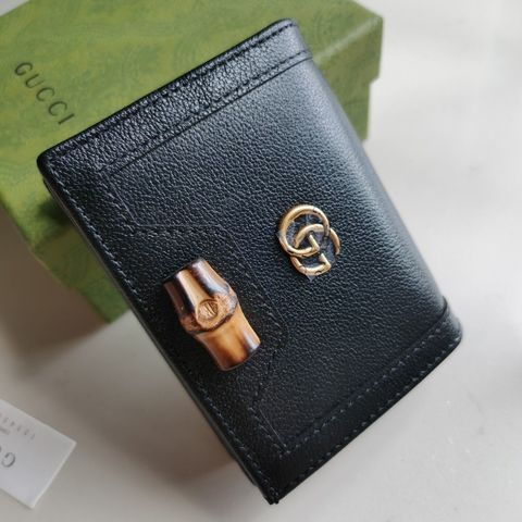 Ví nữ GUCCI* dáng vuông logo vàng đẹp cao cấp