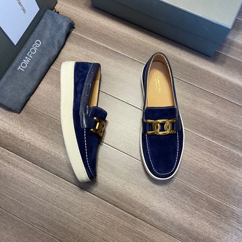 Giày slip on nam tom* ford* da lộn xích vàng đẹp SIÊU CẤP