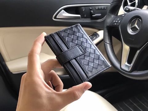 Ví nam Bottega* Veneta* dáng nhỏ đựng thẻ đẹp cao cấp