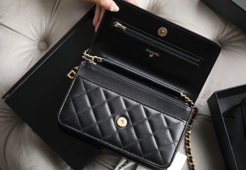 Túi xách nữ chanel* SIÊU CẤP  nẹp chữ vàng da cừu mềm đẹp size 19cm