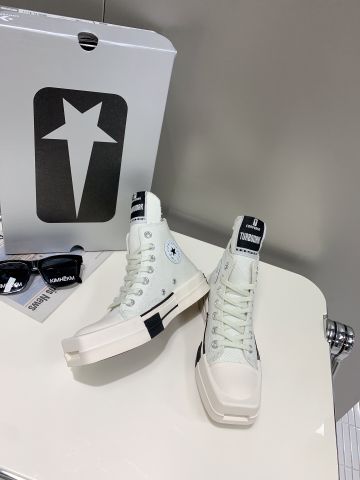 Giày thể thao nam nữ Rick* Owens* x converse* cao cổ mũi vuông