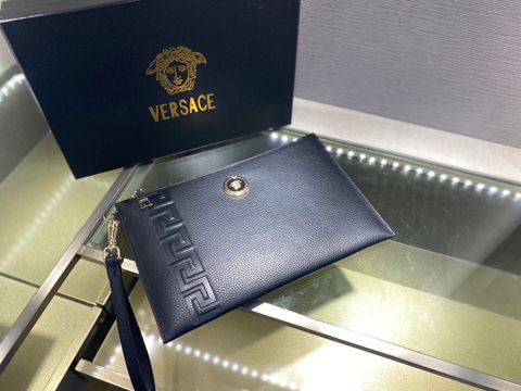 Clutch VERSACE* nam nữ 29cm da bò mềm