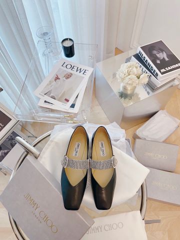 Giày bệt JIMMY* CHOO* quai chốt nạm đá đẹp sang SIÊU CẤP