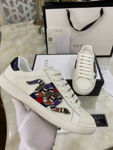 Sneaker GUCCI* nam nữ da bò mịn đính đá