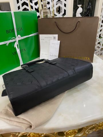 Túi nam BOTTEGA* VENETA* đựng laptop da bò đan mềm đẹp SIÊU CẤP