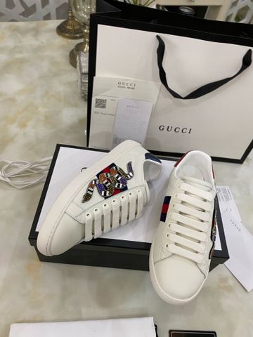 Sneaker GUCCI* nam nữ da bò mịn đính đá