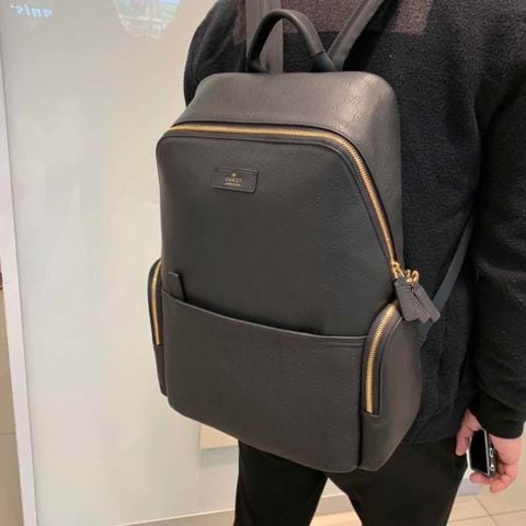 Ba lô nam GUCCI* size 33x41cn da bò dập hoạ tiết logo đẹp cao cấp