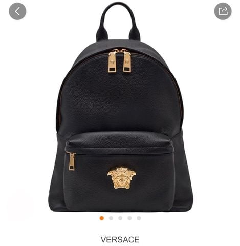 Ba lô nam VERSACE* logo vàng da bò mềm size 32x42cm hàng cao cấp