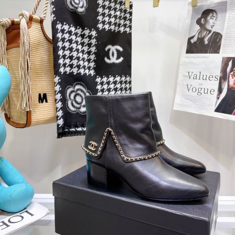 Boot chanel* cổ lỡ da bò mềm đẹp SIÊU CẤP