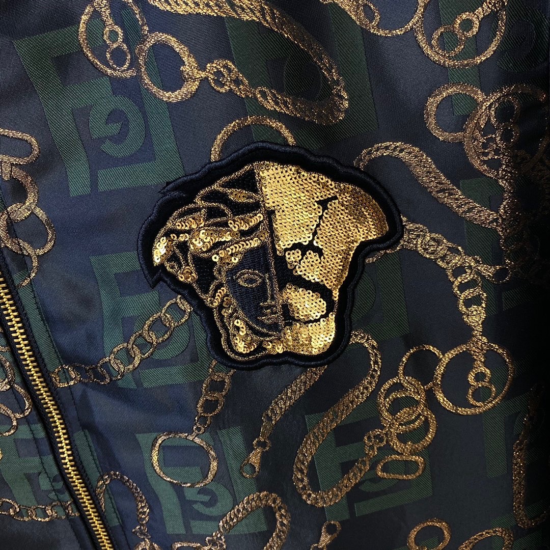 Áo bomber nam VERSACE* hoa văn vàng 1850k HỆ