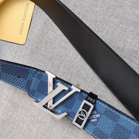 Belt nam LV* dây hoạ tiết karo đẹp cao cấp sz 4cm