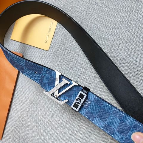 Belt nam LV* dây hoạ tiết karo đẹp cao cấp sz 4cm
