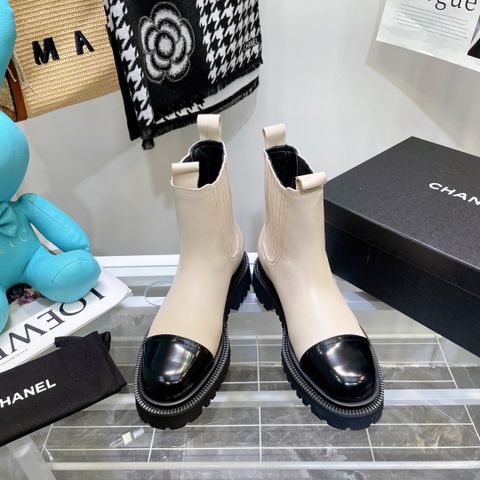 Boot chanel* cổ lỡ da bò mũi pha bóng đẹp sang CAO CẤP