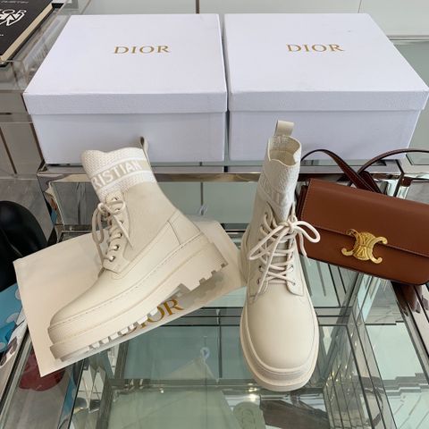 Boot Dior* da bò cổ pha chun len viền chữ kiểu đẹp SIÊU CẤP