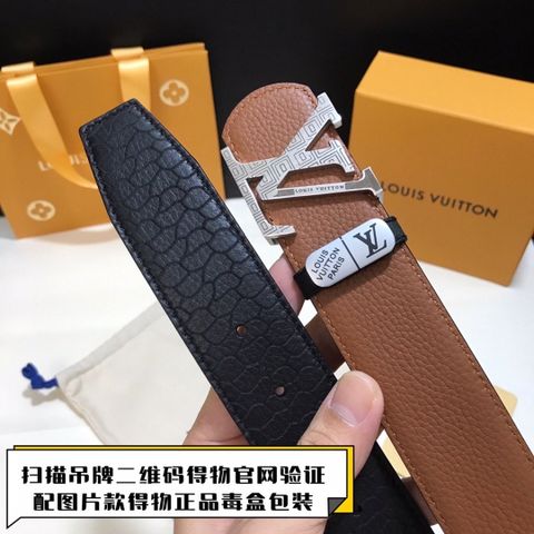 Belt nam LV* dùng đc cả 2 mặt da togo và vân cá sấu bản 4cm