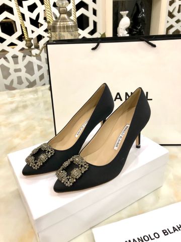 Giày cao gót MANOLO* BLAHNIK* chất satin