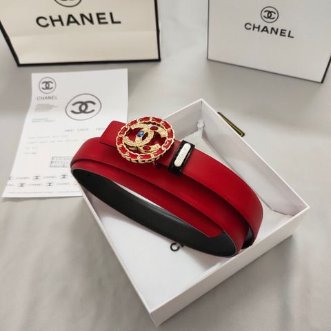 Belt nữ chanel* dây da bò 2,5cm dùng 2 mặt