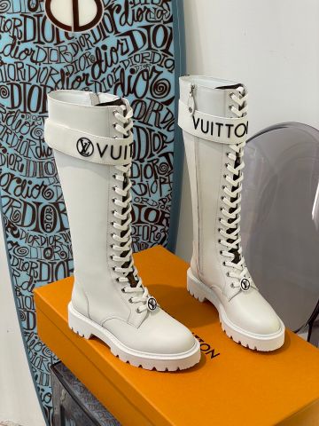 Boot LV* cổ cao đan dây da bò lỳ kiểu đẹp độc VIP 1:1