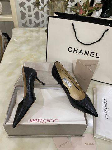 Giày cao gót JIMMY* CHOO* vân da rắn đẹp sang SIÊU CẤP