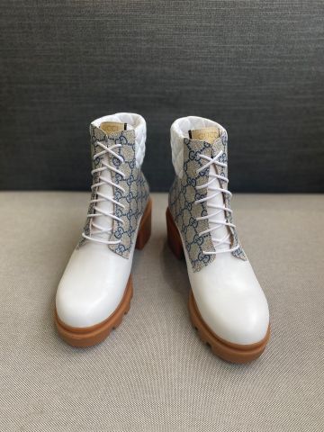 Boot GUCCI* buộc dây dáng khoẻ gót to cao 7cm