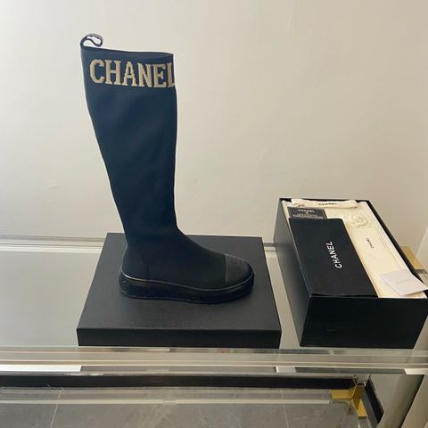 Boot đùi chanel* chất chun len in chữ đẹp trẻ trung