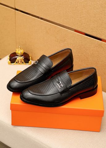 Giày âu Hermes* da bò đan đẹp lịch lãm