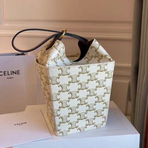 Túi ce*line* strap box VIP 1:1 hoạ tiết logo size mini 11x15cm