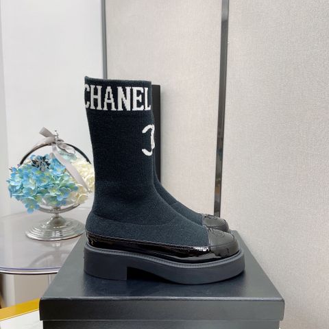 Boot chanel* cổ lỡ chất chun cao 4,5cm đẹp cao cấp