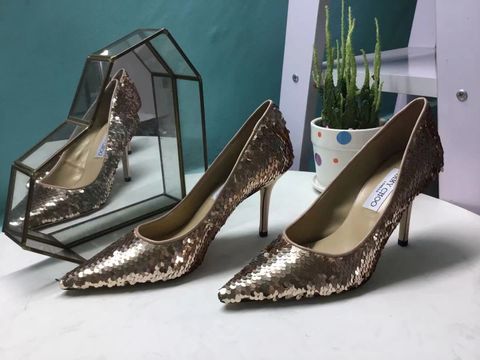 Giày cao gót JIMMY* CHOO* SIÊU CẤP kim sa óng ánh cao 8,5cm