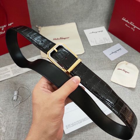 Belt nam SALVATORE* dây vân cá sấu