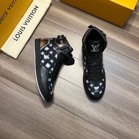 Sneaker LV* nam cao cổ phối hoạ tiết Monogram đẹp SIÊU CẤP