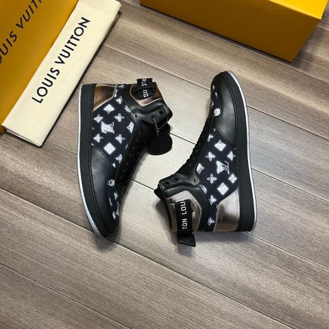 Sneaker LV* nam cao cổ phối hoạ tiết Monogram đẹp SIÊU CẤP